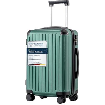 Coolife Mala rígida de viagem em PC+ABS, leve e resistente, com fechadura TSA, fecho de correr YKK e 4 rodas duplas, bagagem para negócios, férias e viagens em família, Verde escuro, Mala rígida mala Ligera y Resistente para Viajes de Negocios y Escapad Coolife Mala rígida de viagem em PC+ABS, leve e resistente, com fechadura TSA, fecho de correr YKK e 4 rodas duplas, bagagem para negócios, férias e viagens em família, Verde escuro, Mala rígida mala Ligera y Resistente para Viajes de Negocios y Escapad