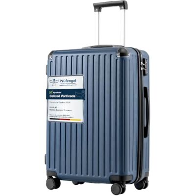 Coolife Mala rígida de viagem em PC+ABS, leve e resistente, com fechadura TSA, fecho de correr YKK e 4 rodas duplas, bagagem para negócios, férias e viagens em família, Azul escuro, Mala rígida mala Ligera y Resistente para Viajes de 4 a 7 Días y Vacaci Coolife Mala rígida de viagem em PC+ABS, leve e resistente, com fechadura TSA, fecho de correr YKK e 4 rodas duplas, bagagem para negócios, férias e viagens em família, Azul escuro, Mala rígida mala Ligera y Resistente para Viajes de 4 a 7 Días y Vacaci