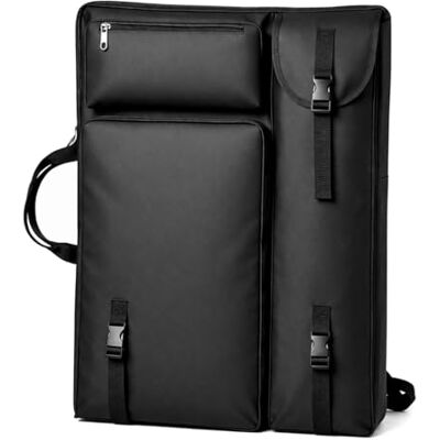 MEIJMJIA YMTECH Pack Lona Artista maleta Bolsa de armazenamento de artigos de arte, mochilas de viagem, quadro de esboços e cartazes/Projeto/Caixa de desenho, Preto MEIJMJIA YMTECH Pack Lona Artista maleta Bolsa de armazenamento de artigos de arte, mochilas de viagem, quadro de esboços e cartazes/Projeto/Caixa de desenho, Preto