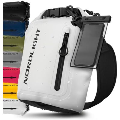 Nordlight Bolsa Estanque Impermeável + Capa para Celular 5L 10L 20L 30L + Fecho Enrolável, Alça para Ombro Mochila Impermeável Drybag Saco Estanque Bolsa de Transporte Náutica Wetbag Praia Sup Nordlight Bolsa Estanque Impermeável + Capa para Celular 5L 10L 20L 30L + Fecho Enrolável, Alça para Ombro Mochila Impermeável Drybag Saco Estanque Bolsa de Transporte Náutica Wetbag Praia Sup