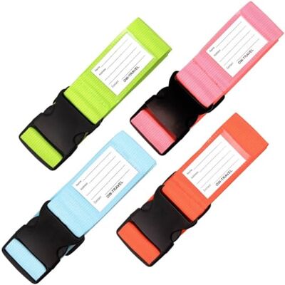 OW-Travel Fita para malas de viagem. Correia mala resistente fita mala de segurança. Fácil de localizar correias malas viagem com etiqueta. Correia de bagagem Luggage Strap OW-Travel Fita para malas de viagem. Correia mala resistente fita mala de segurança. Fácil de localizar correias malas viagem com etiqueta. Correia de bagagem Luggage Strap