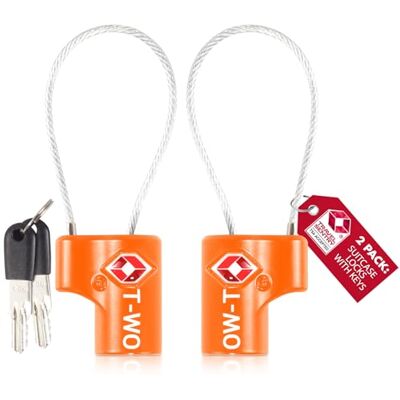 OW-Travel Cadeado mala viagem TSA com chave TSA007 com cabo, mini cadeado, 52b) cadeados de cabos com chaves laranja, 2, Cadeado cabo chave TSA homologado, cadeados de cabo para segurança mala OW-Travel Cadeado mala viagem TSA com chave TSA007 com cabo, mini cadeado, 52b) cadeados de cabos com chaves laranja, 2, Cadeado cabo chave TSA homologado, cadeados de cabo para segurança mala