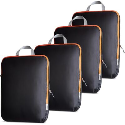 OW-Travel Sacos de compressão de viagem para malas, cubos de embalagem de 4 peças M OW-Travel Sacos de compressão de viagem para malas, cubos de embalagem de 4 peças M