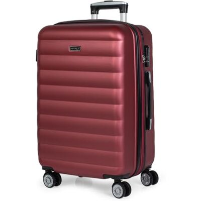 ITACA Mala média com 4 rodas giratórias para viagens longas tipo Trolley Idea ITACA Mala média com 4 rodas giratórias para viagens longas tipo Trolley Idea