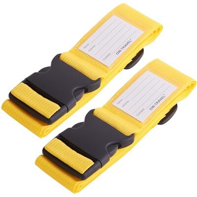 OW-Travel Fita para malas de viagem. Correia mala resistente fita mala de segurança. Fácil de localizar correias malas viagem com etiqueta. Correia de bagagem Luggage Strap OW-Travel Fita para malas de viagem. Correia mala resistente fita mala de segurança. Fácil de localizar correias malas viagem com etiqueta. Correia de bagagem Luggage Strap