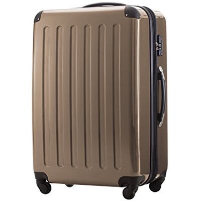HAUPTSTADTKOFFER Alex Trolley rígido com fecho TSA, Bege, Bagagem de mão HAUPTSTADTKOFFER Alex Trolley rígido com fecho TSA, Bege, Bagagem de mão