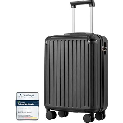 Coolife Mala de cabine 55 x 40 x 20 EasyJet Ryanair bagagem de mão rígida PC, fechadura TSA, 4 rodas gémeas 360°, leve, resistente, trolley ideal para prioridade, viagens de negócios e escapadelas Coolife Mala de cabine 55 x 40 x 20 EasyJet Ryanair bagagem de mão rígida PC, fechadura TSA, 4 rodas gémeas 360°, leve, resistente, trolley ideal para prioridade, viagens de negócios e escapadelas