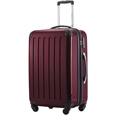 HAUPTSTADTKOFFER Alex Trolley rígido com fecho TSA, Borgonha, Bagagem de mão HAUPTSTADTKOFFER Alex Trolley rígido com fecho TSA, Borgonha, Bagagem de mão