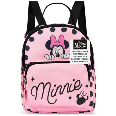Get Trend Disney Minnie Mochilas meninas bebé mala mochila de berçário malas pequenas com alças ajustáveis para pré-escolar viagens (rosa Minnie Mouse) Get Trend Disney Minnie Mochilas meninas bebé mala mochila de berçário malas pequenas com alças ajustáveis para pré-escolar viagens (rosa Minnie Mouse)