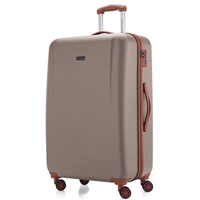 HAUPTSTADTKOFFER Wannsee Bagagem de mão, mala de cabine, mala de mão, Trolley, 4 rodas, ABS extremista leve, TSA, 58 cm, 37 litros, champanhe, Malas e trolleys HAUPTSTADTKOFFER Wannsee Bagagem de mão, mala de cabine, mala de mão, Trolley, 4 rodas, ABS extremista leve, TSA, 58 cm, 37 litros, champanhe, Malas e trolleys