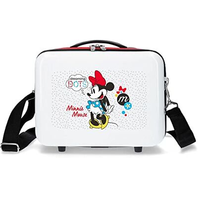 Disney , Neceser adaptável a Trolley Enjoy The Day, cor branca e vermelha, 29 cm Disney , Neceser adaptável a Trolley Enjoy The Day, cor branca e vermelha, 29 cm