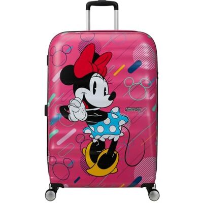 American Tourister Wavebreaker Disney Mala Trolley grande, 77 cm Multicor, mala rígida, 77H x 52W x 29D cm, 96 L, 4,2 kg, com cadeado TSA e separador com fecho de correr em U e bolso American Tourister Wavebreaker Disney Mala Trolley grande, 77 cm Multicor, mala rígida, 77H x 52W x 29D cm, 96 L, 4,2 kg, com cadeado TSA e separador com fecho de correr em U e bolso