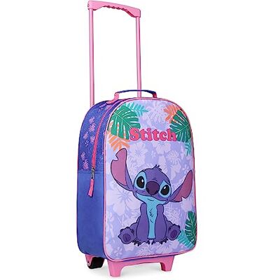 Disney Mala meninas com rodas mala infantil bagagem de mão Trolley mala de viagem cabine 47 x 30 x 17 cm mala Stitch Minnie Mouse Frozen com pega extensível e 2 rodas, azul e amarelo:, Tamanho Disney Mala meninas com rodas mala infantil bagagem de mão Trolley mala de viagem cabine 47 x 30 x 17 cm mala Stitch Minnie Mouse Frozen com pega extensível e 2 rodas, azul e amarelo:, Tamanho