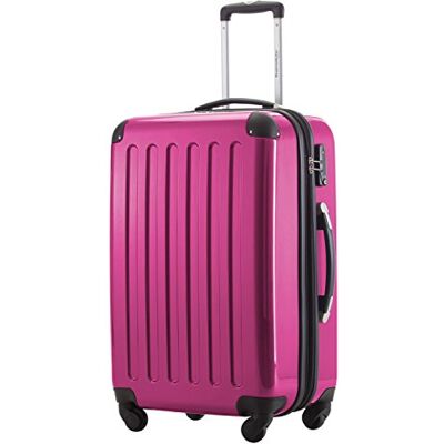HAUPTSTADTKOFFER Alex Trolley rígido com fecho TSA, Magenta, Bagagem de mão HAUPTSTADTKOFFER Alex Trolley rígido com fecho TSA, Magenta, Bagagem de mão