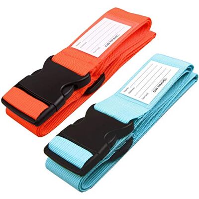OW-Travel Fita para malas de viagem. Correia mala resistente fita mala de segurança. Fácil de localizar correias malas viagem com etiqueta. Correia de bagagem Luggage Strap OW-Travel Fita para malas de viagem. Correia mala resistente fita mala de segurança. Fácil de localizar correias malas viagem com etiqueta. Correia de bagagem Luggage Strap