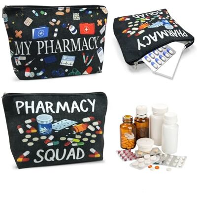 letuxaamz Botiquin casa, kit de viagem organizador de medicamentos 2 peças bolsa leve, material impermeável com fecho de correr para viagens e casa, 25 x 16 cm preto letuxaamz Botiquin casa, kit de viagem organizador de medicamentos 2 peças bolsa leve, material impermeável com fecho de correr para viagens e casa, 25 x 16 cm preto