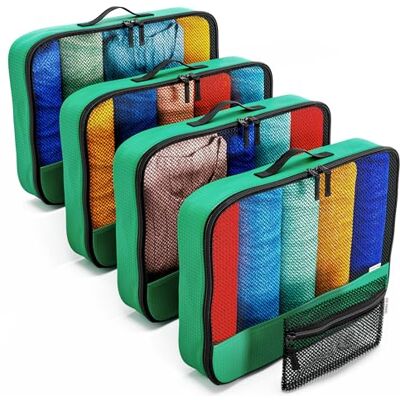 OW-Travel Organizadores de malas. Organizador mala para saco. Malas organizadores para malas. Organizador de mala para viagem. Cubes de embalagem para mochila, 5) Verde OW-Travel Organizadores de malas. Organizador mala para saco. Malas organizadores para malas. Organizador de mala para viagem. Cubes de embalagem para mochila, 5) Verde