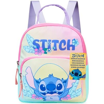 Get Trend Disney Stitch Mochilas meninas bebé mala mochila de berçário malas pequenas com alças ajustáveis para pré-escolar viagens (Multi Disney Stitch) Get Trend Disney Stitch Mochilas meninas bebé mala mochila de berçário malas pequenas com alças ajustáveis para pré-escolar viagens (Multi Disney Stitch)