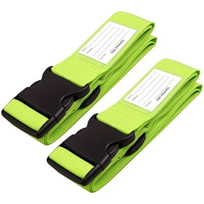OW-Travel Fita para malas de viagem. Correia mala resistente fita mala de segurança. Fácil de localizar correias malas viagem com etiqueta. Correia de bagagem Luggage Strap OW-Travel Fita para malas de viagem. Correia mala resistente fita mala de segurança. Fácil de localizar correias malas viagem com etiqueta. Correia de bagagem Luggage Strap