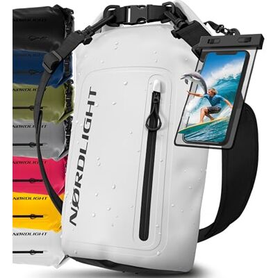 Nordlight Bolsa Estanque Impermeable + Capa para Celular 5L 10L 20L 30L + Fecho Enrolável, Alça para Ombro Bolsa Mochila Impermeável Saco Estanque Bolsa de Transporte Náutica Wetbag Praia Sup Nordlight Bolsa Estanque Impermeable + Capa para Celular 5L 10L 20L 30L + Fecho Enrolável, Alça para Ombro Bolsa Mochila Impermeável Saco Estanque Bolsa de Transporte Náutica Wetbag Praia Sup
