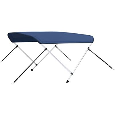 vidaXL Toldo bimini de 2 arcos azul-marinho 150 x 120 x 110 cm vidaXL Toldo bimini de 2 arcos azul-marinho 150 x 120 x 110 cm