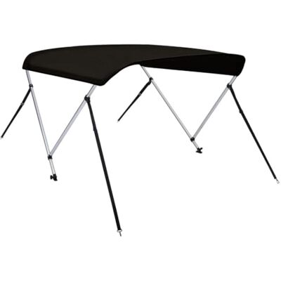 vidaXL Toldo Bimini de 2 arcos, capóta impermeável para barco com paredes laterais, cobertura para barca, proteção contra granizo, chuva UV, preto vidaXL Toldo Bimini de 2 arcos, capóta impermeável para barco com paredes laterais, cobertura para barca, proteção contra granizo, chuva UV, preto