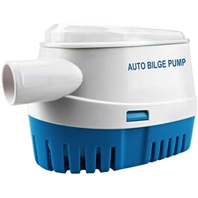 BACOENG Bomba de esgoto 12 v barco com interruptor de flutuador, bomba de esgoto barco 12 v automática 1100 GPH/70 LPM, azul BACOENG Bomba de esgoto 12 v barco com interruptor de flutuador, bomba de esgoto barco 12 v automática 1100 GPH/70 LPM, azul