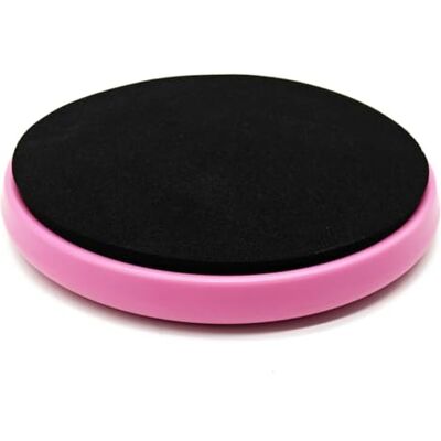 CampTeck Disco rotativo balé, mesa de rotação balé, placa giratória, Spin Board para dançarinos, patinagem no gelo rosa com borracha EVA preta CampTeck Disco rotativo balé, mesa de rotação balé, placa giratória, Spin Board para dançarinos, patinagem no gelo rosa com borracha EVA preta