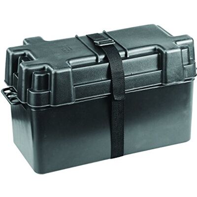 Nuova Rade NuovaRade Battery Boxup to 120 Ah Internal Dimensões, Black, 15,2" x 6,9" x 8,9" Deck Hardware Nuova Rade NuovaRade Battery Boxup to 120 Ah Internal Dimensões, Black, 15,2" x 6,9" x 8,9" Deck Hardware