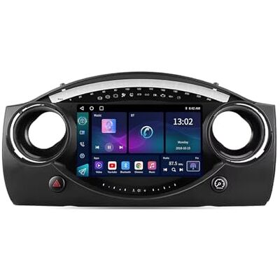 WOMGKDA Android 13 2 DIN Car rádio Stereo para BMW Mini Hatch R50 2000-2006, 9 polegadas autorrádio com WiFi GPS Rear View Camera RDS FM BT DVR SWC ventilador de refrigeração (2 32 G) WOMGKDA Android 13 2 DIN Car rádio Stereo para BMW Mini Hatch R50 2000-2006, 9 polegadas autorrádio com WiFi GPS Rear View Camera RDS FM BT DVR SWC ventilador de refrigeração (2 32 G)