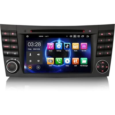 erisin Android 16 rádio carro Carplay para Mercedes E/CLS Class W211 W219 ecrã 4 GB + 64 GB Ecrã táctil GPS navegador Wireless Carplay Android Auto DSP Bluetooth 5.0 WiFi Dab + IPS erisin Android 16 rádio carro Carplay para Mercedes E/CLS Class W211 W219 ecrã 4 GB + 64 GB Ecrã táctil GPS navegador Wireless Carplay Android Auto DSP Bluetooth 5.0 WiFi Dab + IPS
