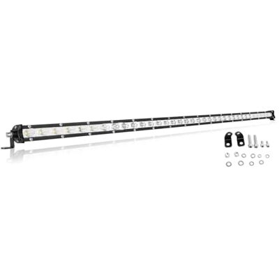 Willpower Barra LED 94 cm 37" 180 W 12 V 24 V comprimento alcance luz para Linha única, IP67 impermeável, 6000 K branco, para trator camião Quad SUV ATV UTV Offroad barco veículos Willpower Barra LED 94 cm 37" 180 W 12 V 24 V comprimento alcance luz para Linha única, IP67 impermeável, 6000 K branco, para trator camião Quad SUV ATV UTV Offroad barco veículos