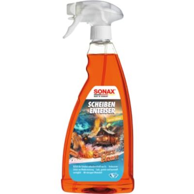 SONAX Descongelante Sweet Home (1 litro) descongela os cristais congelados em segundos, protege contra o congelamento e proporciona uma visão clara. Número do artigo: 0 SONAX Descongelante Sweet Home (1 litro) descongela os cristais congelados em segundos, protege contra o congelamento e proporciona uma visão clara. Número do artigo: 0