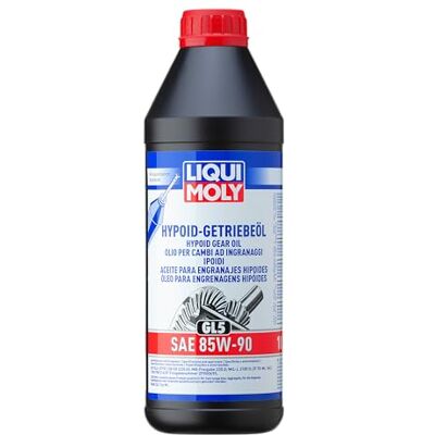 Liqui Moly Óleo para engrenagens hipoides (GL5) SAE 85W-90, 1 L, óleo de engrenagem, óleo hidráulico, SKU 1035 Liqui Moly Óleo para engrenagens hipoides (GL5) SAE 85W-90, 1 L, óleo de engrenagem, óleo hidráulico, SKU 1035