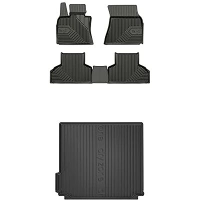 Frogum Um conjunto de tapetes de borracha para carro e balde carteira exclusivos tapetes para BMW X5 F15 2013-2018 borda alta para todo o ano tamanho Frogum Um conjunto de tapetes de borracha para carro e balde carteira exclusivos tapetes para BMW X5 F15 2013-2018 borda alta para todo o ano tamanho