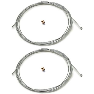 Easyboost Cabo de Acelerador de Gás 2,50 Metros Ø1,2mm Universal com Preso Cabo de Gás para Carburador para Scooter 50cc Moto (2 Cabos) Easyboost Cabo de Acelerador de Gás 2,50 Metros Ø1,2mm Universal com Preso Cabo de Gás para Carburador para Scooter 50cc Moto (2 Cabos)