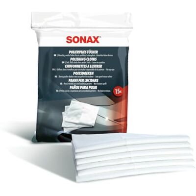 SONAX Panos de feltro macios e esponjosos (15 unidades) para trabalhos de polimento e remoção de resíduos para um resultado de pintura brilhante Nº 00 Muy esponjosos, limpian sin dejar arañazos. Para trabajos de pulido y eliminación de residuos. Resis SONAX Panos de feltro macios e esponjosos (15 unidades) para trabalhos de polimento e remoção de resíduos para um resultado de pintura brilhante Nº 00 Muy esponjosos, limpian sin dejar arañazos. Para trabajos de pulido y eliminación de residuos. Resis