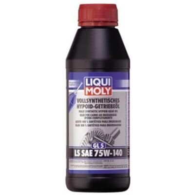 Liqui Moly Óleo 100% sintético para engrenagens hipoides (GL5) LS SAE 75W-140 500 ml óleo de engrenagem, óleo hidráulico, 4420 Liqui Moly Óleo 100% sintético para engrenagens hipoides (GL5) LS SAE 75W-140 500 ml óleo de engrenagem, óleo hidráulico, 4420