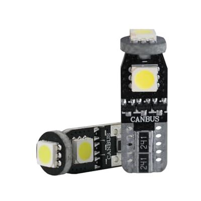 Simoni Racing Lâmpadas T10 3-LED 3W Canbus ultra branco, conjunto de 2 peças Simoni Racing Lâmpadas T10 3-LED 3W Canbus ultra branco, conjunto de 2 peças