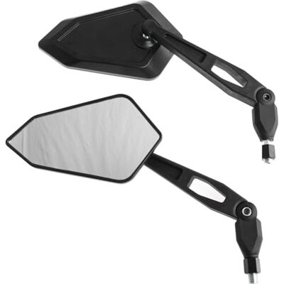A-pro Universal Custom espelhos aprovado Moto Sport Retrovisor Scooter Chopper preto A-pro Universal Custom espelhos aprovado Moto Sport Retrovisor Scooter Chopper preto