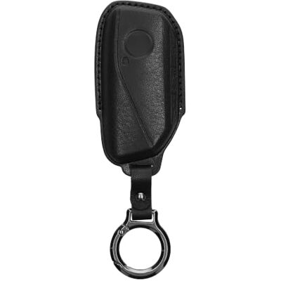 kwmobile Capa compatível com porta-chaves de BMW 4 botões X7 X1 U11 IX ix1 série 7 G07 I7 chave de carro capa capa para comando de carro de couro com porta-chaves inclui anel de porta-chaves preto kwmobile Capa compatível com porta-chaves de BMW 4 botões X7 X1 U11 IX ix1 série 7 G07 I7 chave de carro capa capa para comando de carro de couro com porta-chaves inclui anel de porta-chaves preto