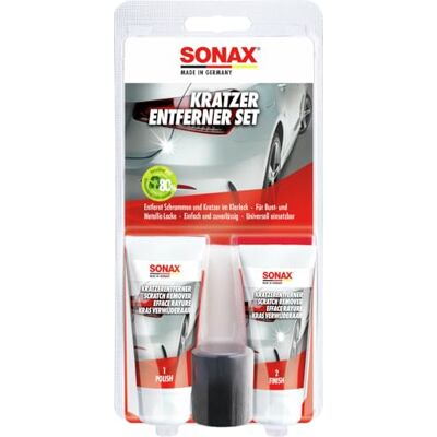SONAX KratzerEntfernerSet Lack (50 ml) zur manuellen Beseitigung von lokalen Kratzern und Schrammen aus Klarlacken Art-Nr. 3059410 SONAX KratzerEntfernerSet Lack (50 ml) zur manuellen Beseitigung von lokalen Kratzern und Schrammen aus Klarlacken Art-Nr. 3059410