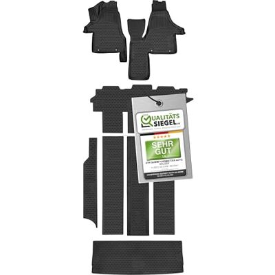 Walser Alfombrillas de goma a medida XTR compatible con VW Multivan T5 04/2003-08/2015, VW Multivan T6 04/2015-2019 Walser Alfombrillas de goma a medida XTR compatible con VW Multivan T5 04/2003-08/2015, VW Multivan T6 04/2015-2019