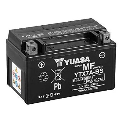 Yuasa Baterias YTZ e YTX, não requerem manutenção, cor preto Yuasa Baterias YTZ e YTX, não requerem manutenção, cor preto