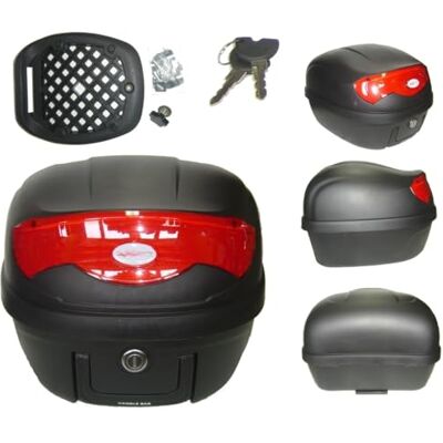 A-pro Mala Universal para Moto e Scooter, Bagagem Traseira Topcase Topbox 29 LT Preto A-pro Mala Universal para Moto e Scooter, Bagagem Traseira Topcase Topbox 29 LT Preto