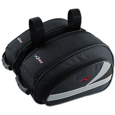 A-pro Par de Bolsas Laterais Alforjas de Mota Sport Touring Cordura Impermeável Preto A-pro Par de Bolsas Laterais Alforjas de Mota Sport Touring Cordura Impermeável Preto