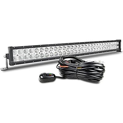 Willpower Barra LED 4 x 4 81 cm 180 W barras LED carro IP67 impermeável farol LED holofotes LED 12 V 24 V 6000 k barras de luz LED para trator SUV ATV UTV Off-road com arnês de cablagem Con Cableado, IP67 Impermeable, 6000K Blanco, para Tractor Camion Q Willpower Barra LED 4 x 4 81 cm 180 W barras LED carro IP67 impermeável farol LED holofotes LED 12 V 24 V 6000 k barras de luz LED para trator SUV ATV UTV Off-road com arnês de cablagem Con Cableado, IP67 Impermeable, 6000K Blanco, para Tractor Camion Q