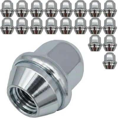 TRACER Conjunto de 20 porcas de roda M12 x 1,5 60° cônicas fechadas SW 19 mm altura 31 mm cromado com tampa de aço inoxidável conjunto de porcas de roda para jantes de alumínio cónicas TRACER Conjunto de 20 porcas de roda M12 x 1,5 60° cônicas fechadas SW 19 mm altura 31 mm cromado com tampa de aço inoxidável conjunto de porcas de roda para jantes de alumínio cónicas