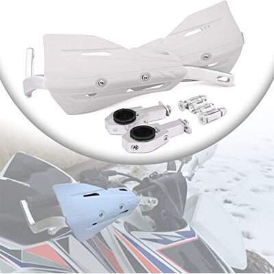 JFG RACING Corrimãos para moto, corrimão para KTM, cobre alças de motocicleta universal-branco Protector Mano Moto,para Manillar Moto 22 mm / 28 mm Pit Bike Dirt Bike MX Racing ATV Quad Enduro Motocross Supermoto JFG RACING Corrimãos para moto, corrimão para KTM, cobre alças de motocicleta universal-branco Protector Mano Moto,para Manillar Moto 22 mm / 28 mm Pit Bike Dirt Bike MX Racing ATV Quad Enduro Motocross Supermoto