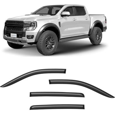 ART Adesivos Defletores de Ar para/compatíveis com Ford Ranger 2022-2026 SuperCrew Defletores de Janela Acessórios de Carro Para-brisa Defletores de Vento Protetores de Vento para Ford Ranger 22-26 T9 derivabrisas deflectores ventanilla coche, cortavien ART Adesivos Defletores de Ar para/compatíveis com Ford Ranger 2022-2026 SuperCrew Defletores de Janela Acessórios de Carro Para-brisa Defletores de Vento Protetores de Vento para Ford Ranger 22-26 T9 derivabrisas deflectores ventanilla coche, cortavien